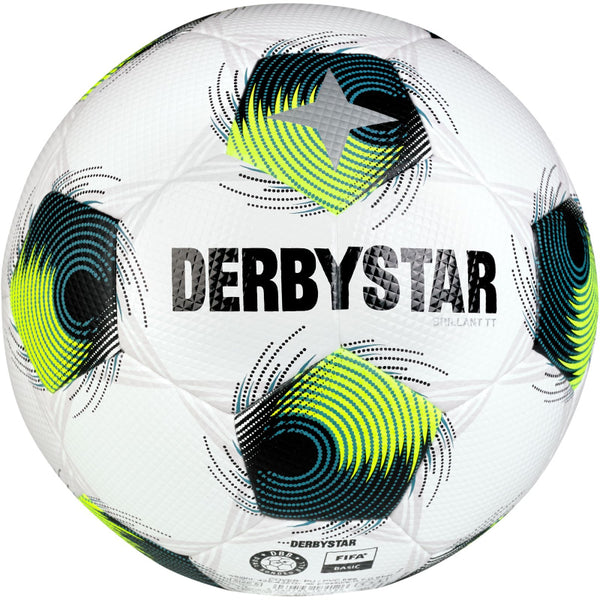 Derbystar Brillant TT Fußball Trainingsball - weiß/grün/gelb – Bild 4