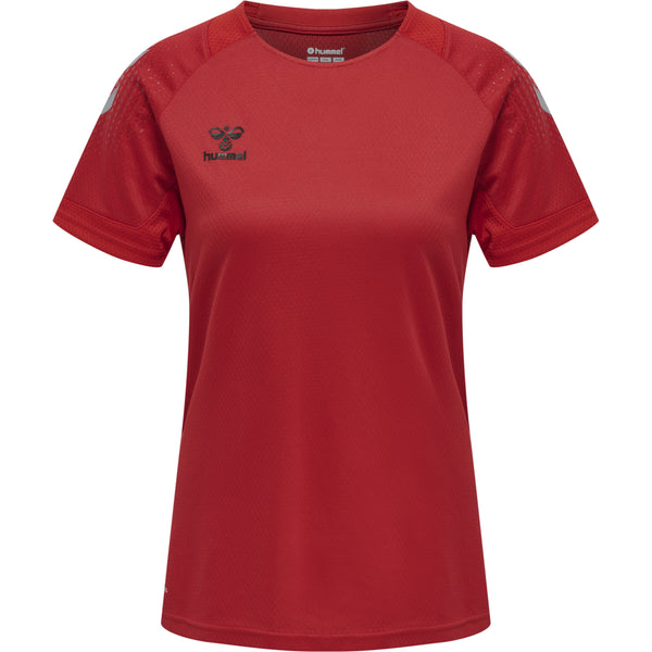 Hummel Lead Poly Trikot Damen rot – Bild 3