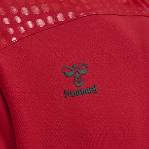 Hummel Lead Poly Hoodie Herren rot – Bild 4
