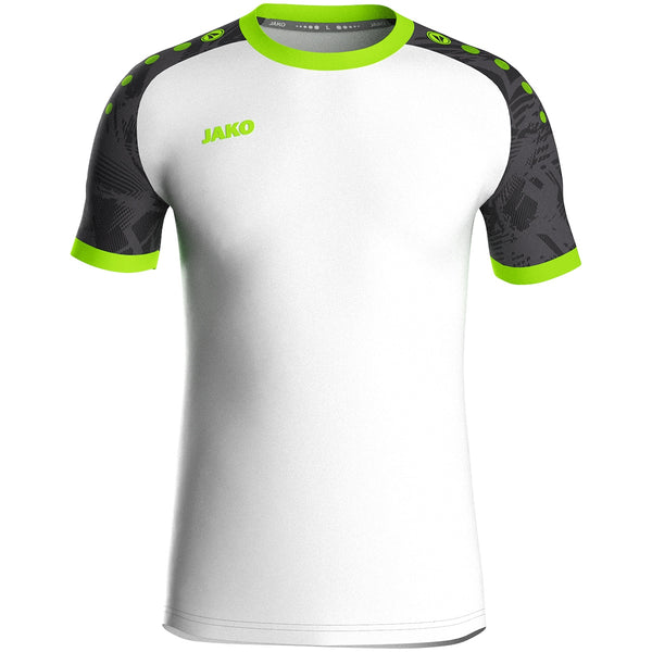 JAKO Trikot Iconic KA - weiß/schwarz/neongrün – Bild 2
