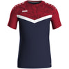 JAKO T-Shirt Iconic - marine/chili rot – Bild 3