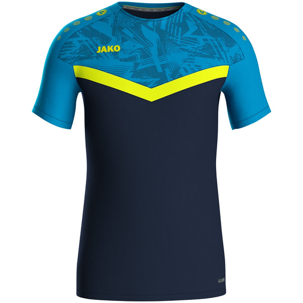 JAKO T-Shirt Iconic - marine/JAKO blau/neongelb – Bild 1