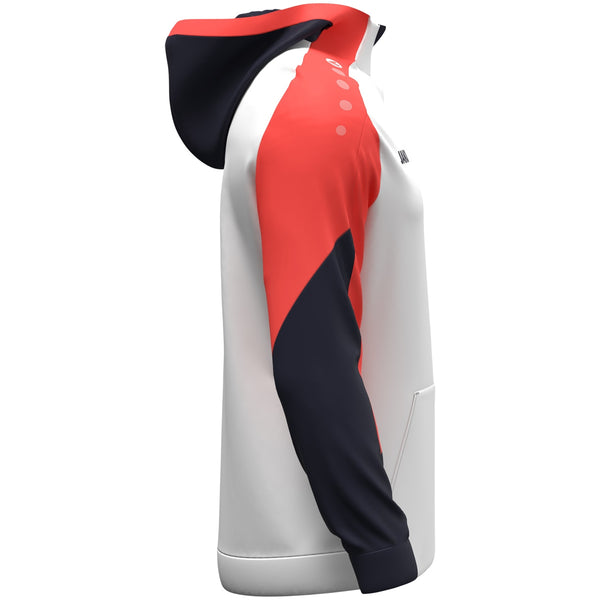 JAKO Zip Hoodie Dynamic - weiß/coral/marine – Bild 6