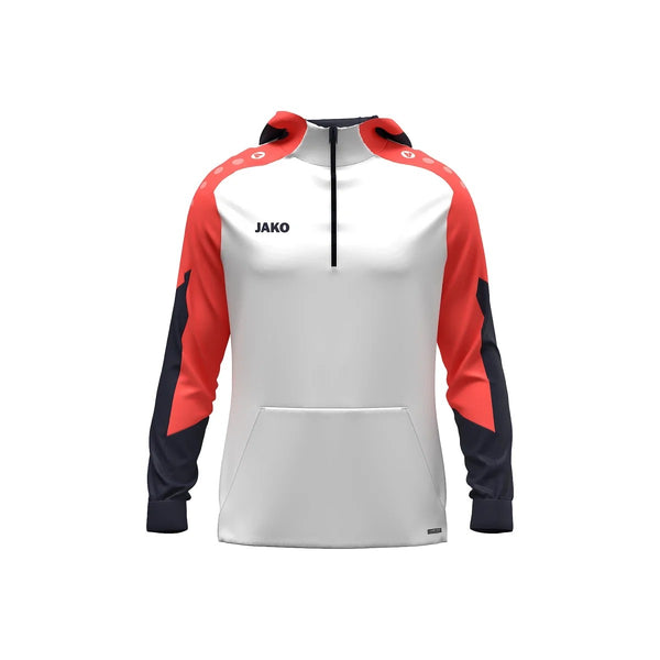 JAKO Zip Hoodie Dynamic - weiß/coral/marine – Bild 10