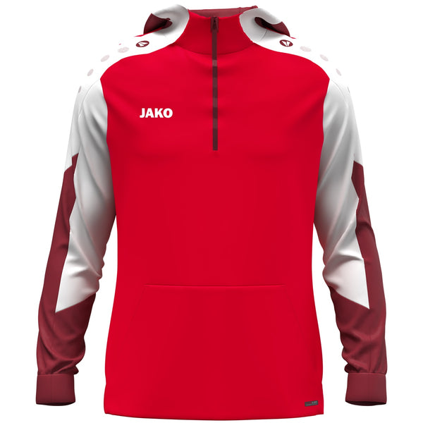 JAKO Zip Hoodie Dynamic - rot/weiß/dunkelrot – Bild 1