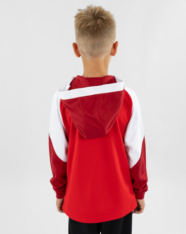 JAKO Zip Hoodie Dynamic - rot/weiß/dunkelrot – Bild 3