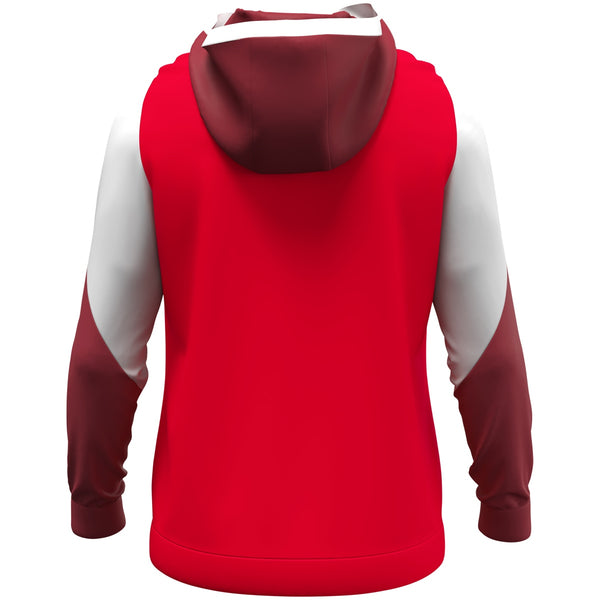 JAKO Zip Hoodie Dynamic - rot/weiß/dunkelrot – Bild 4