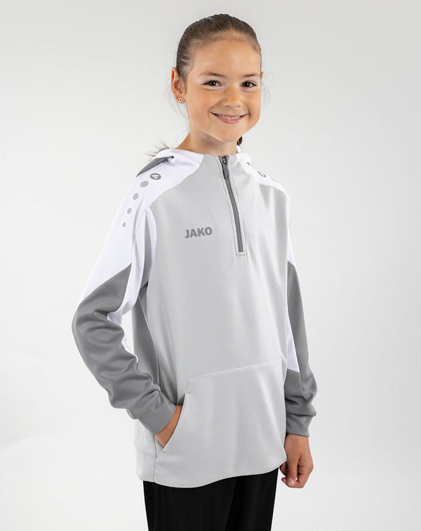 JAKO Zip Hoodie Dynamic - hellgrau/weiß/grau – Bild 2