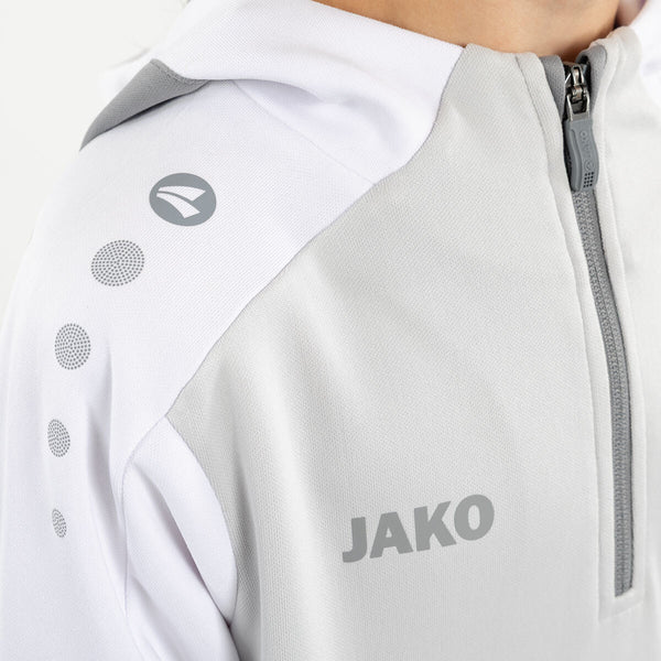 JAKO Zip Hoodie Dynamic - hellgrau/weiß/grau – Bild 8