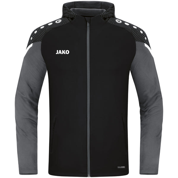 JAKO Kapuzenjacke Performance - schwarz/anthra light – Bild 2