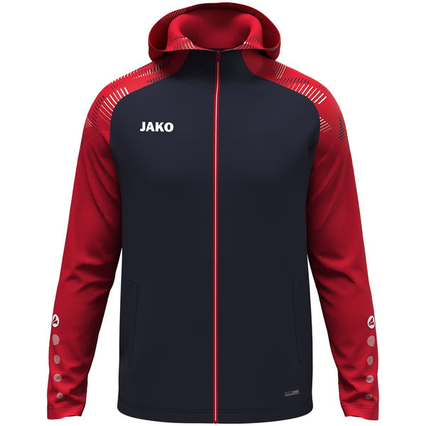 JAKO Kapuzenjacke Sonic - royal/schwarz – Bild 12