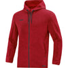 JAKO Kapuzenjacke Premium Basics - rot meliert – Bild 5