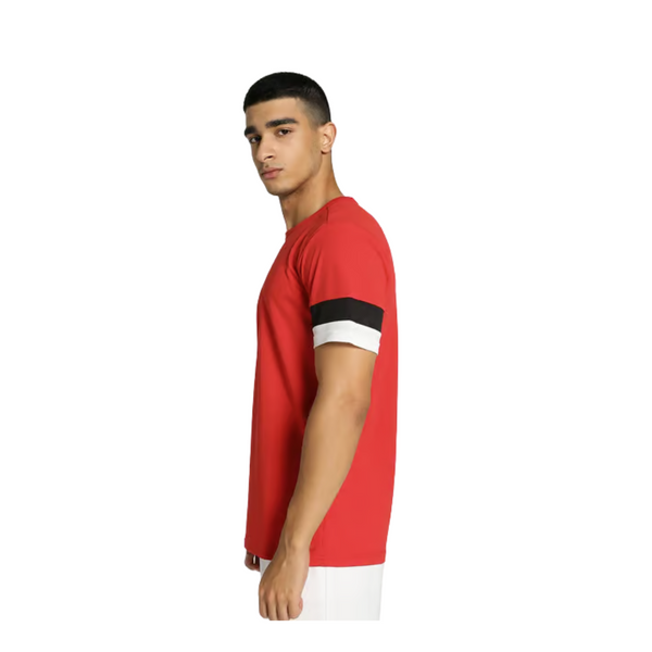 Puma Fußball teamRISE Trikot Herren rot schwarz weiß – Bild 5