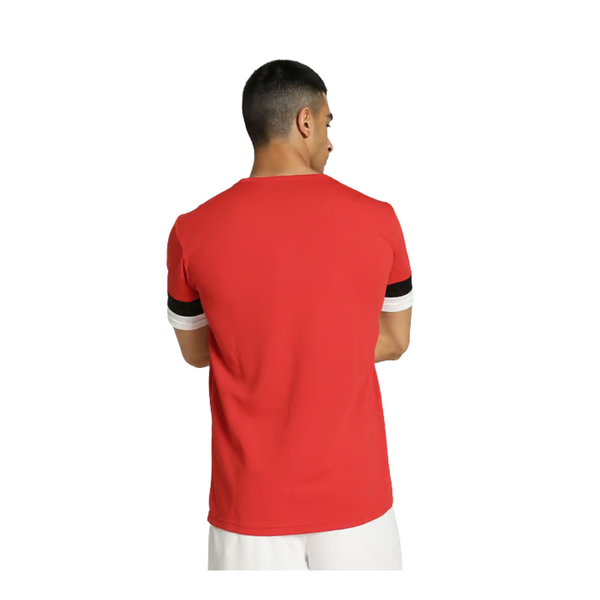 Puma Fußball teamRISE Trikot Herren rot schwarz weiß – Bild 6