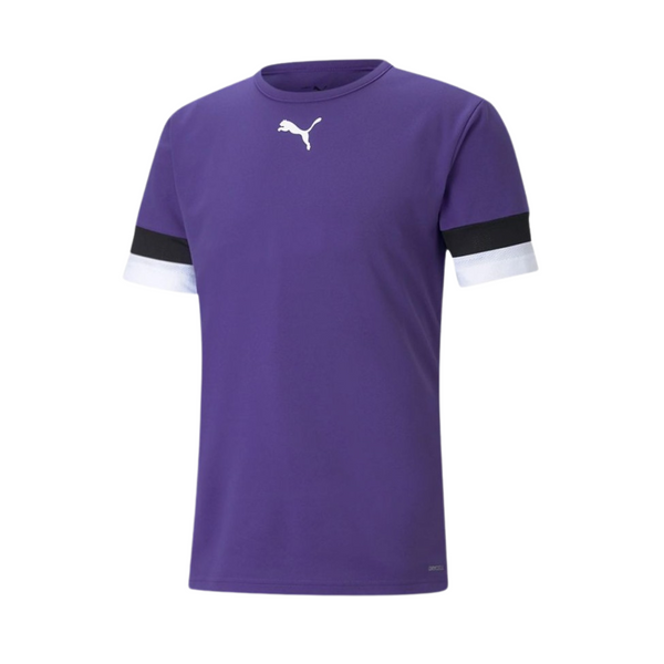 Puma Fußball teamRISE Trikot Herren lila schwarz weiß – Bild 6