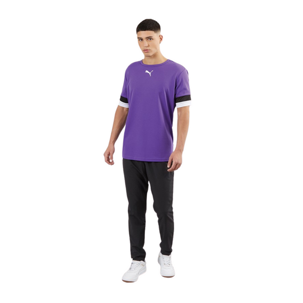 Puma Fußball teamRISE Trikot Herren lila schwarz weiß – Bild 8