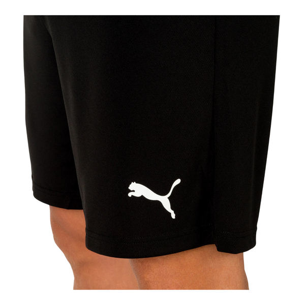 Puma Fußball teamRISE Shorts Herren schwarz weiß – Bild 3