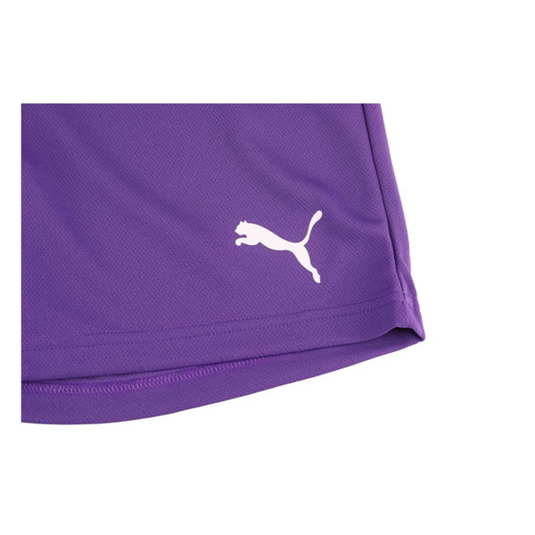 Puma Fußball teamRISE Shorts Herren lila weiß L – Bild 4