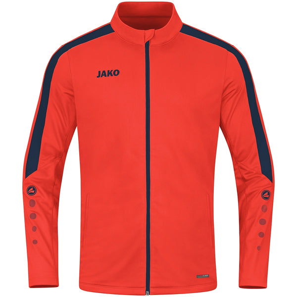 JAKO Polyesterjacke Power - flame/marine – Bild 3