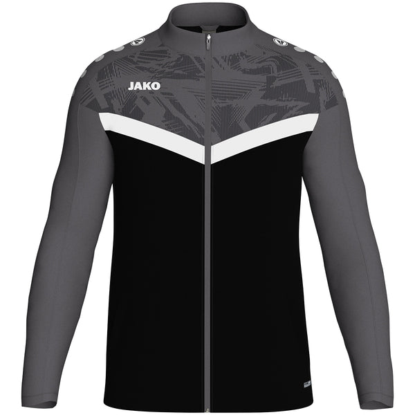 JAKO Polyesterjacke Iconic - schwarz/anthrazit – Bild 2