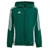 Adidas Tiro 24 Windbreaker Kinder dunkelgrün weiß – Bild 1