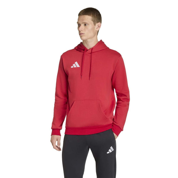 Adidas Entrada 26 - Hoodie - rot/weiß – Bild 5