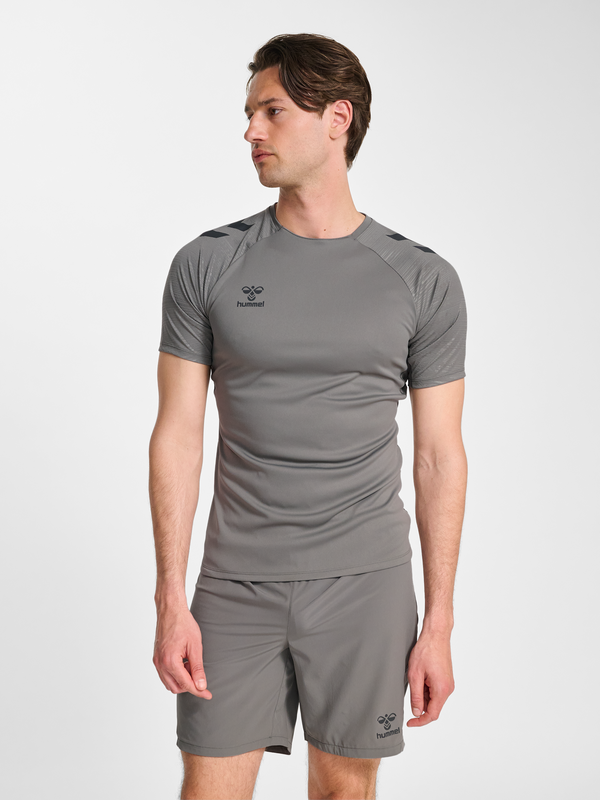 Hummel hmlPRO Training Jersey S/S - Stahlgrau