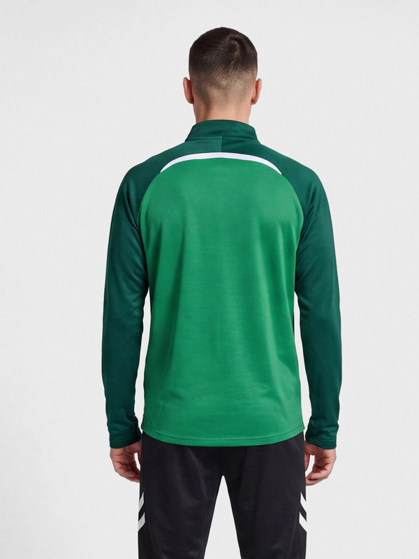 Hummel hmlLEAD 2.0 Half Zip - Jelly Bean / Evergreen