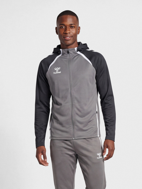 Hummel hmlLEAD 2.0 Zip Hoodie - Stahlgrau / Asphalt