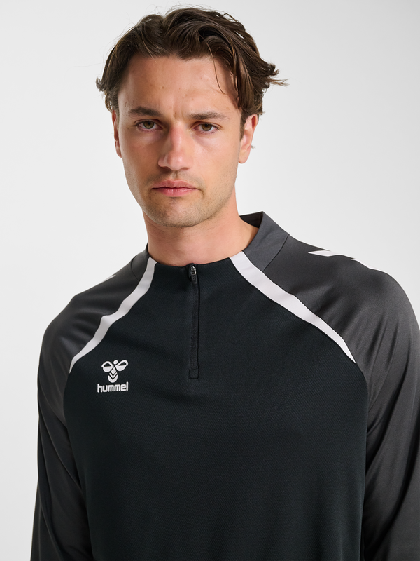 Hummel hmlLEAD 2.0 Half Zip - Schwarz / Asphalt