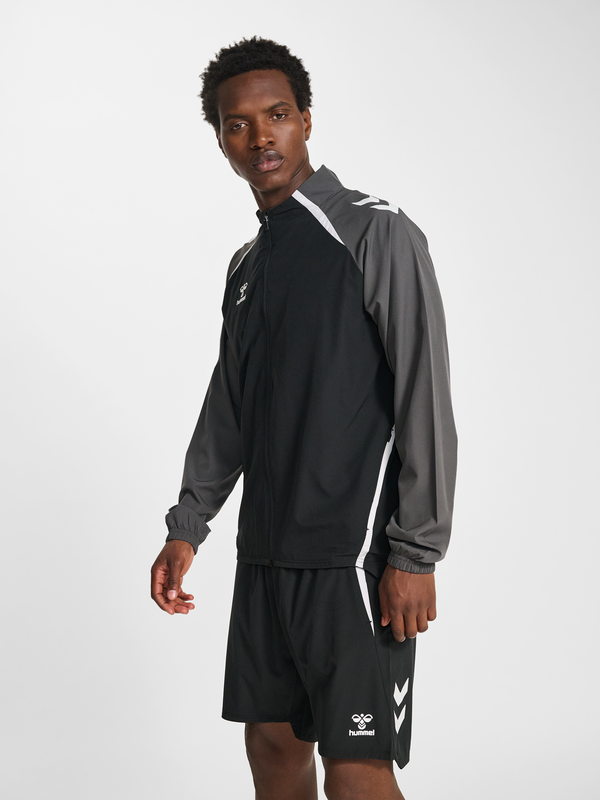 Hummel hmlLEAD 2.0 Woven Jacket - Schwarz / Asphalt