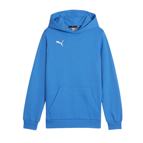 Puma teamGOAL Casuals Hoodie Kinder blau weiß – Bild 1