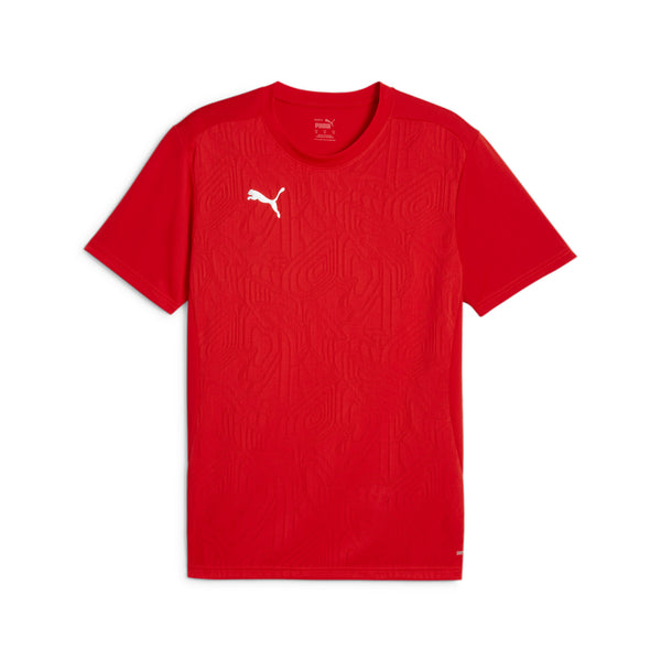 Puma teamFINAL Trainingstrikot Herren rot silber – Bild 1