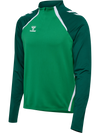 Hummel hmlLEAD 2.0 Half Zip - Jelly Bean / Evergreen