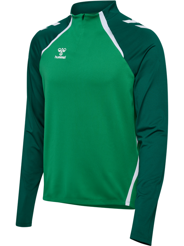 Hummel hmlLEAD 2.0 Half Zip - Jelly Bean / Evergreen