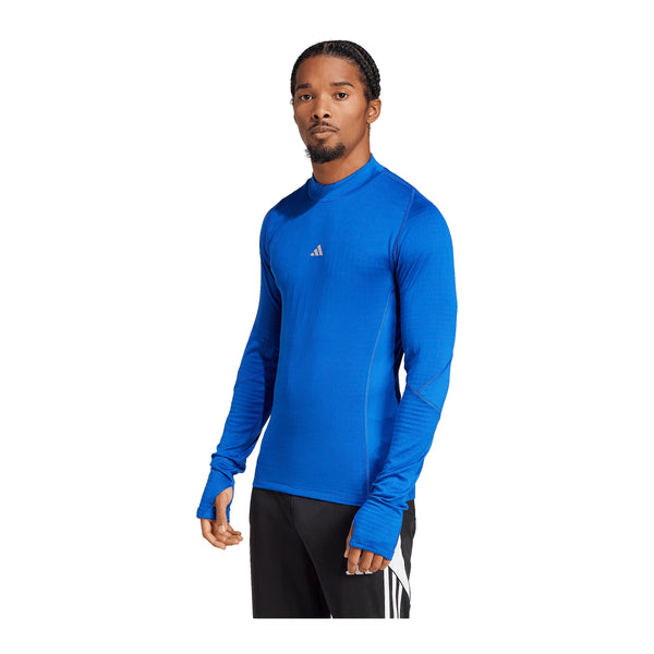 adidas Techfit COLD.RDY Longsleeve Blau – Kickers Jugend (Detail 2)