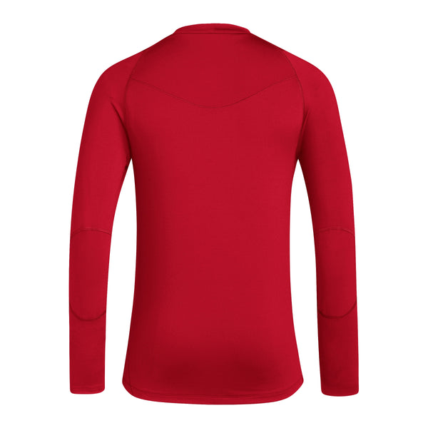 adidas Techfit COLD.RDY Longsleeve Rot – Kickers Jugend (Rückansicht)