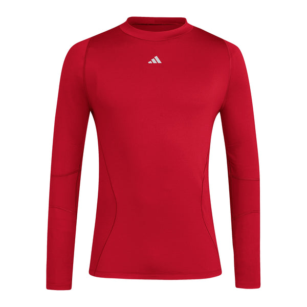 adidas Techfit COLD.RDY Longsleeve Rot – Kickers Jugend (Vorderansicht)