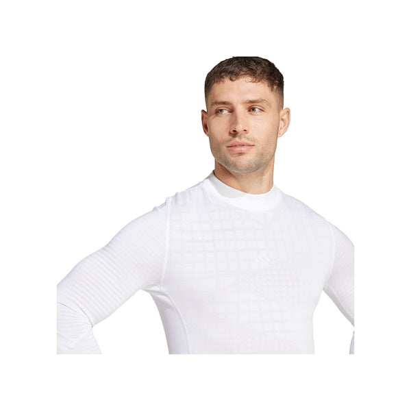 adidas Techfit COLD.RDY Longsleeve Weiß – Kickers Jugend (Detail 1)
