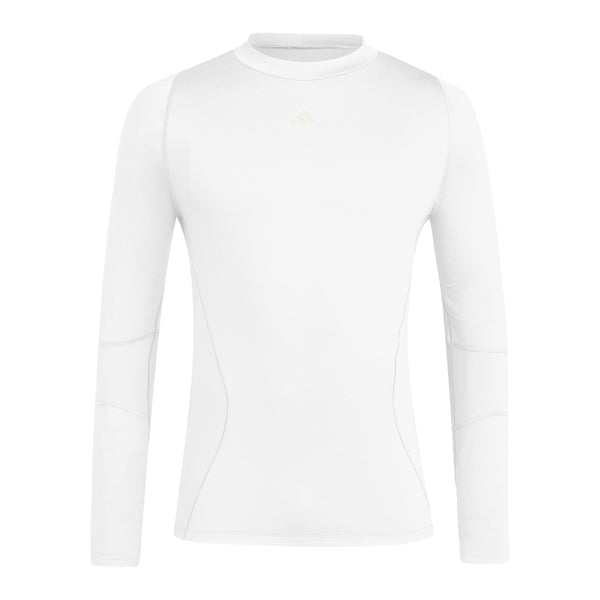 adidas Techfit COLD.RDY Longsleeve Weiß – Kickers Jugend (Vorderansicht)