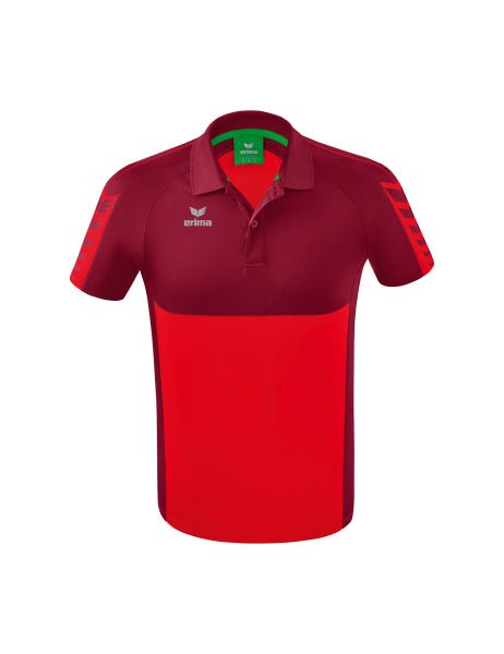 Erima Six Wings Poloshirt - rot/bordeaux - Teamdealer
