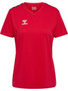 Hummel hmlAUTHENTIC PL JERSEY S/S WOMAN - true red - Teamdealer