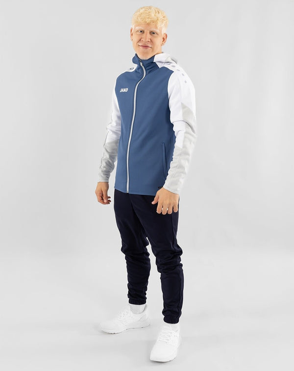 JAKO Kapuzenjacke Dynamic - nachtblau/weiß/hellgrau - Teamdealer