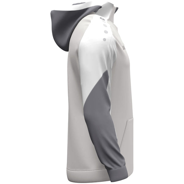 JAKO Zip Hoodie Dynamic - hellgrau/weiß/grau - Teamdealer