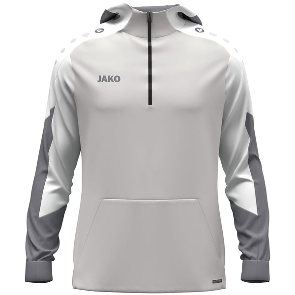 JAKO Zip Hoodie Dynamic - hellgrau/weiß/grau - Teamdealer