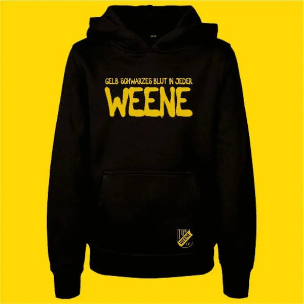 Kinderhoodie "gelb - schwarzes Blut" - Teamdealer