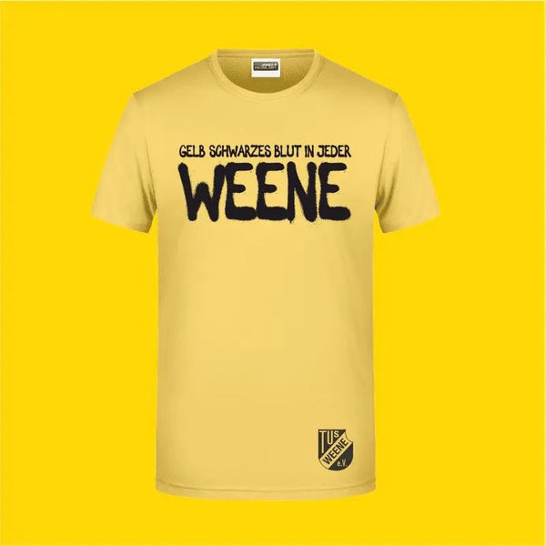 T-Shirt Schwarz - gelbes Blut - Teamdealer