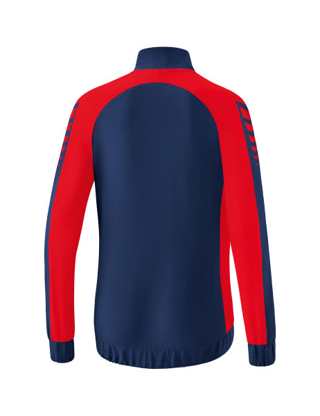 Erima Six Wings Präsentationsjacke - new navy/rot – Bild 5