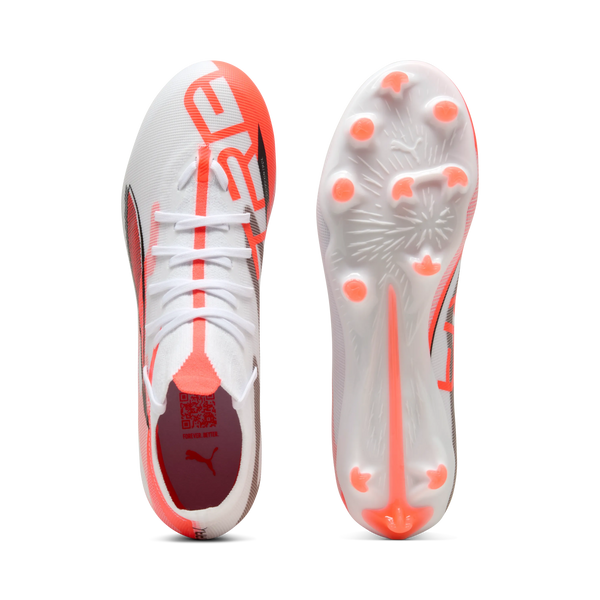 Puma ULTRA 5 MATCH+ FG/AG – weiß/rot – Bild 3