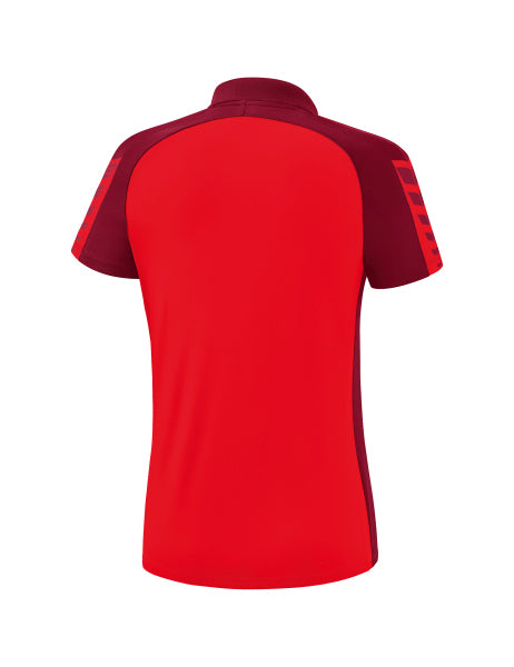 Erima Six Wings Poloshirt - rot/bordeaux – Bild 2